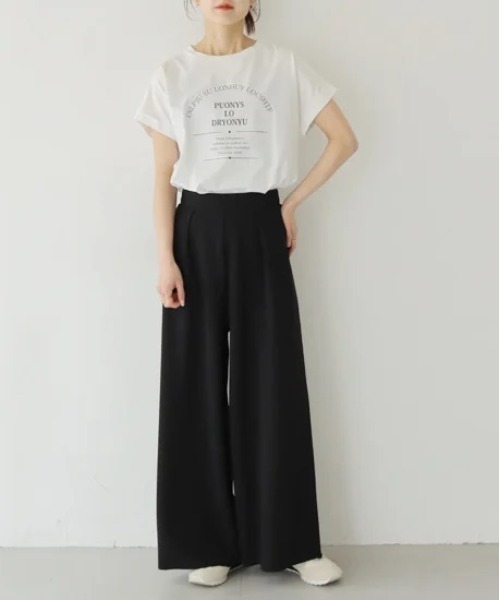 PREFERIR（プレフェリール）の「セルフカットパンツ（その他パンツ・レディース・ブラック/グリーン・MEDIUM）」の7枚目の写真