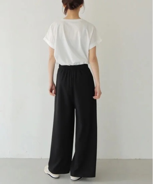 PREFERIR（プレフェリール）の「セルフカットパンツ（その他パンツ・レディース・ブラック/グリーン・MEDIUM）」の9枚目の写真