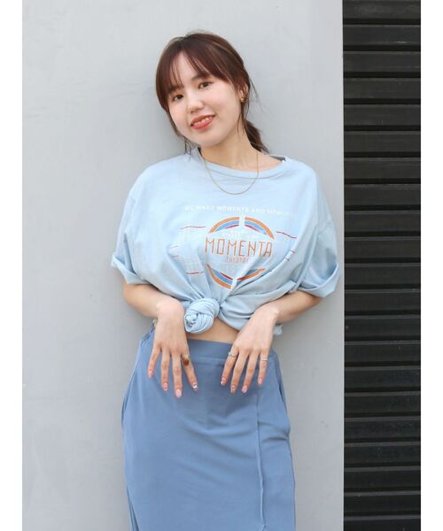 Ungrid（アングリッド）の「ヴィンテージロゴTee（Tシャツ/カットソー・レディース・オフホワイト/チャコールグレー/ブルー・FREE）」の15枚目の写真