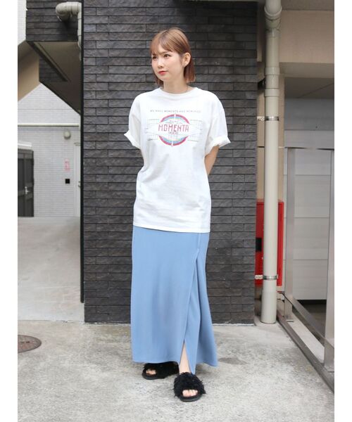 Ungrid（アングリッド）の「ヴィンテージロゴTee（Tシャツ/カットソー・レディース・オフホワイト/チャコールグレー/ブルー・FREE）」の20枚目の写真