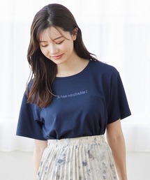 刺繍ロゴクロップドTシャツ