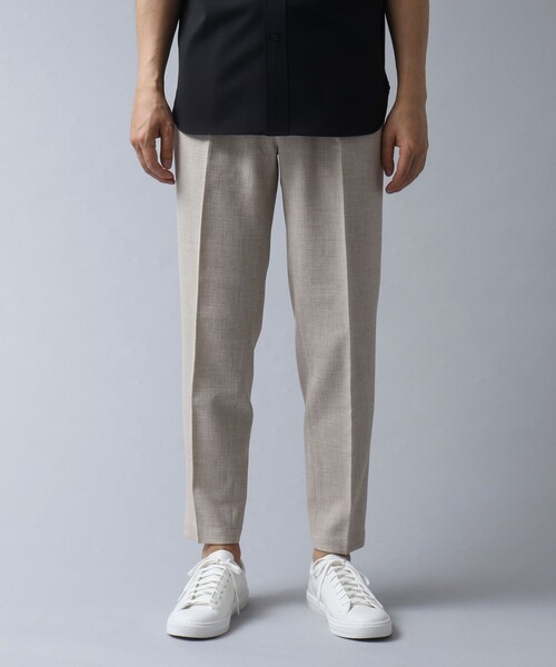 NOLLEY'S goodman(ノーリーズグッドマン)の「【ACTIVE SECT】《限定展開 / 速乾 / イージーケア》リネンライク 1タックイージーパンツ(その他パンツ・メンズ・キナリ/ダークネイビー/ブラック・S/M/L/XL)」の4枚目の写真