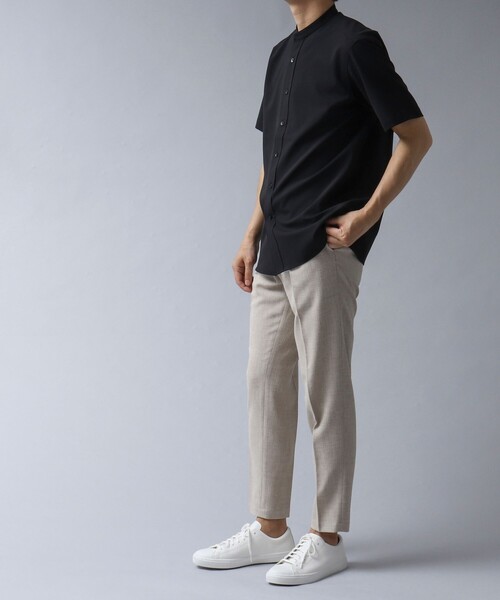 NOLLEY'S goodman(ノーリーズグッドマン)の「【ACTIVE SECT】《限定展開 / 速乾 / イージーケア》リネンライク 1タックイージーパンツ(その他パンツ・メンズ・キナリ/ダークネイビー/ブラック・S/M/L/XL)」の12枚目の写真