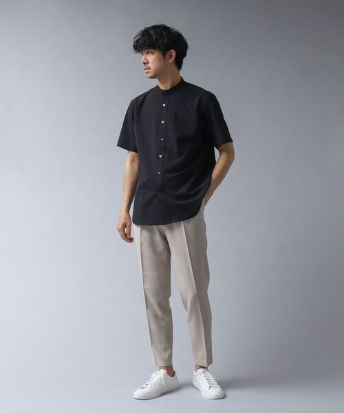 NOLLEY'S goodman(ノーリーズグッドマン)の「【ACTIVE SECT】《限定展開 / 速乾 / イージーケア》リネンライク 1タックイージーパンツ(その他パンツ・メンズ・キナリ/ダークネイビー/ブラック・S/M/L/XL)」の15枚目の写真