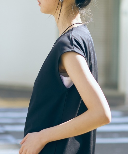 slattgir(スラットジール)の「高身長 ジレワンピース(トールサイズ)Essenave(ワンピース・レディース・ブラック/サンドベージュ・LL/3L/4L/L/5L/M)」の16枚目の写真