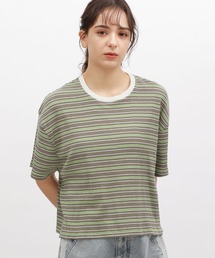 LAKOLE | マルチボーダ半袖TEE / 120972(Tシャツ/カットソー)