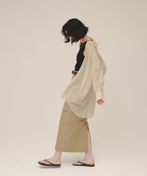 eL（エル）の「【eL】American sleeve TankTop/123540（タンクトップ・レディース・ブラック/オフホワイト/グレイッシュベージュ/ホワイト・FREE）」の18枚目の写真