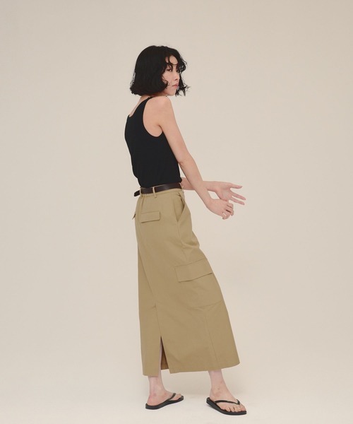 eL（エル）の「【eL】American sleeve TankTop/123540（タンクトップ・レディース・ブラック/オフホワイト/グレイッシュベージュ/ホワイト・FREE）」の12枚目の写真