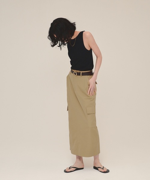 eL（エル）の「【eL】American sleeve TankTop/123540（タンクトップ・レディース・ブラック/オフホワイト/グレイッシュベージュ/ホワイト・FREE）」の11枚目の写真