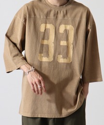 ピグメントフットボールTシャツ