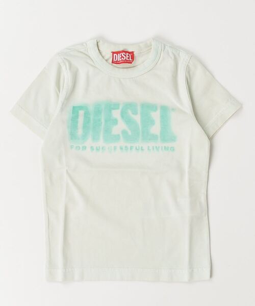 DIESEL KIDS(ディーゼルキッズ)の「DIESEL(ディーゼル)Kids & Junior ブランドロゴ半袖Tシャツカットソー(Tシャツ/カットソー・キッズ・ライトグレー/ライトブルー/ライトイエロー/グリーン・4Y/6Y/8Y/10Y/12Y/14Y/16Y)」の2枚目の写真