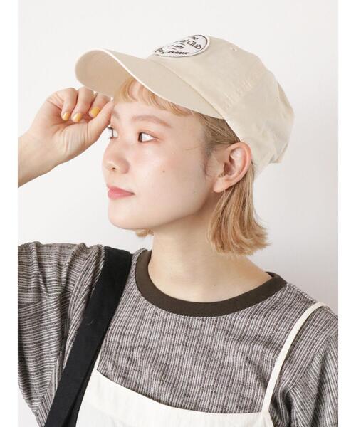 ehka sopo（エヘカソポ）の「ワッペンキャップ（ハット・レディース・サックスブルー/グレー/ベージュ/ネイビー・F）」の3枚目の写真