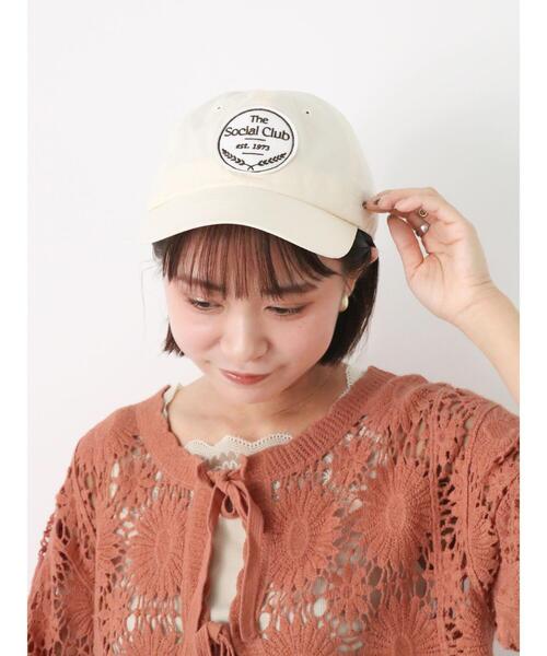 ehka sopo（エヘカソポ）の「ワッペンキャップ（ハット・レディース・サックスブルー/グレー/ベージュ/ネイビー・F）」の5枚目の写真