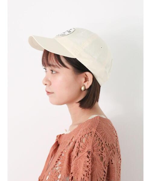 ehka sopo（エヘカソポ）の「ワッペンキャップ（ハット・レディース・サックスブルー/グレー/ベージュ/ネイビー・F）」の6枚目の写真