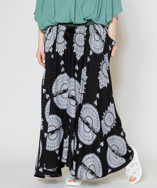 チャイハネ（チャイハネ）の「【チャイハネ】VORRUK ブアロングスカート（スカート・レディース・ブラック/ホワイト/バイオレット/ターコイズブルー・FREE）」の14枚目の写真