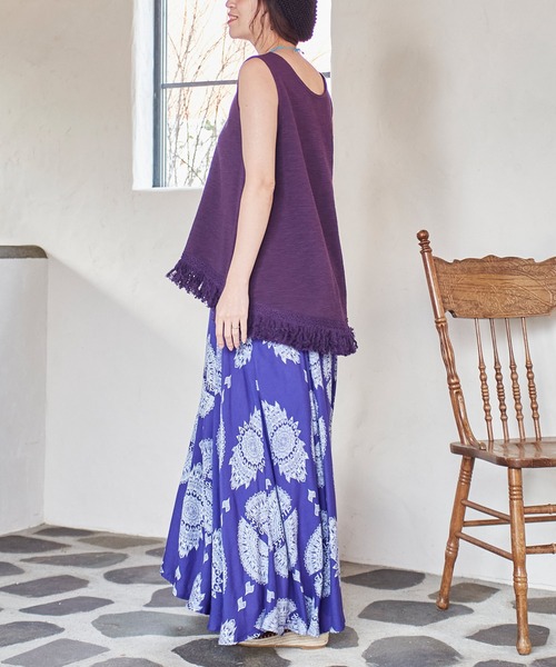 チャイハネ（チャイハネ）の「【チャイハネ】VORRUK ブアロングスカート（スカート・レディース・ブラック/ホワイト/バイオレット/ターコイズブルー・FREE）」の20枚目の写真