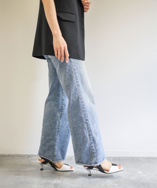 SOROTTO(ソロット)の「片手で履ける!5cmヒールのゴムベルトサンダル(サンダル・レディース・ブラック/ゴールド/ホワイト/シルバー・M/S/LL/L)」の18枚目の写真