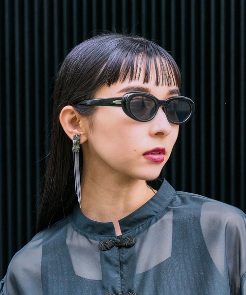 HARE（ハレ）の「●オーバルサングラス(HARE)（サングラス・レディース・ブラック・FREE）」の3枚目の写真