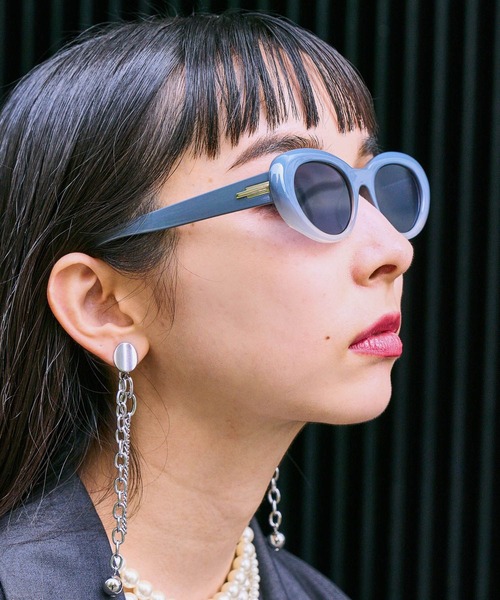 HARE（ハレ）の「●オーバルサングラス(HARE)（サングラス・レディース・ブラック・FREE）」の7枚目の写真