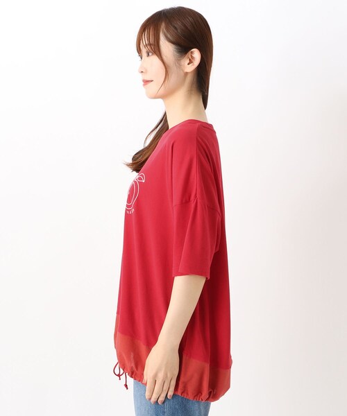 one'sterrace(ワンズテラス)の「モチーフ刺繍プルオーバー(Tシャツ/カットソー・レディース・ライトグレー系8/ネイビー系5/レッド系9・02)」の5枚目の写真