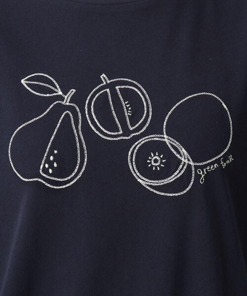 one'sterrace(ワンズテラス)の「モチーフ刺繍プルオーバー(Tシャツ/カットソー・レディース・ライトグレー系8/ネイビー系5/レッド系9・02)」の13枚目の写真