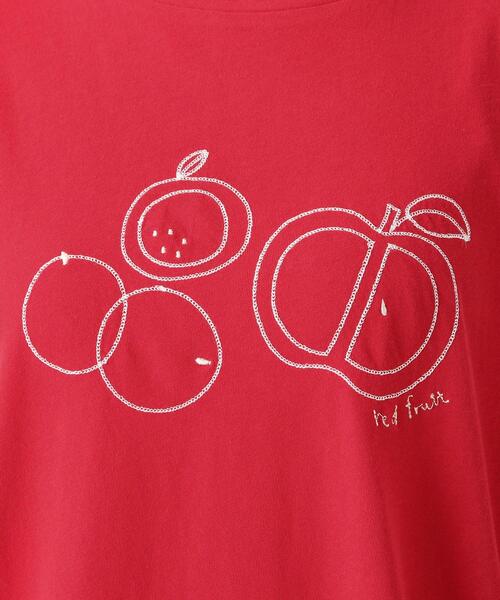 one'sterrace(ワンズテラス)の「モチーフ刺繍プルオーバー(Tシャツ/カットソー・レディース・ライトグレー系8/ネイビー系5/レッド系9・02)」の15枚目の写真