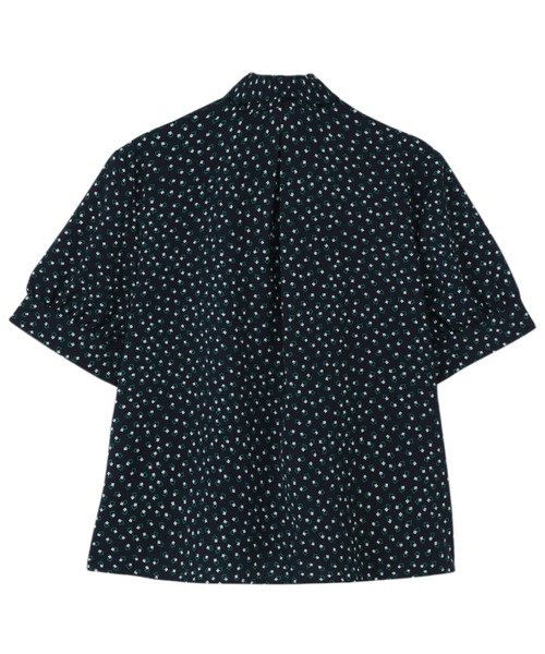 TOKYO SHIRTS（トウキョウシャツ）の「ボウタイ付き 五分袖ブラウス（シャツ/ブラウス・レディース・ネイビー/アイボリー・LL/L/M）」の8枚目の写真