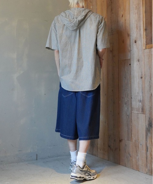 yukiemon 3L ステッチングベア デニムパンツ 93371795b87cb24dbb17d620b5734b