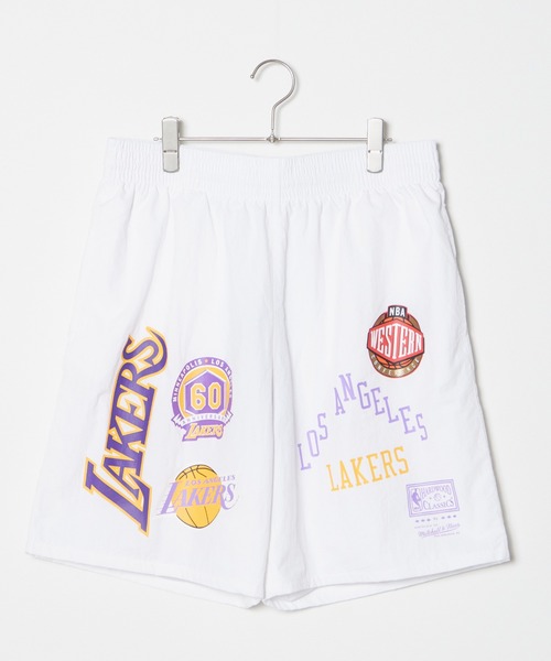 Mitchell & Ness - 新品 mitchell&ness la lakers ショーツ M nba セール】Mitchell&Ness/ミッチェル&ネス Overtime Nylon Shorts