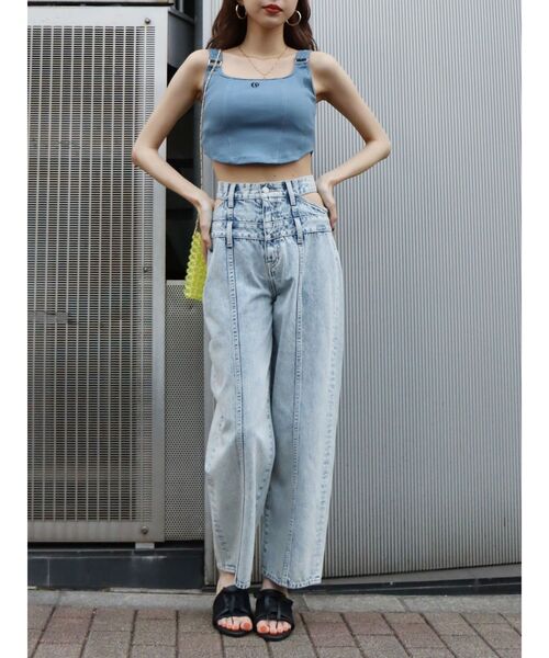 EVRIS（エヴリス）の「ワンポイントイレヘムビスチェ（キャミソール・レディース・グレー/ブルー/ブラック・FREE）」の20枚目の写真