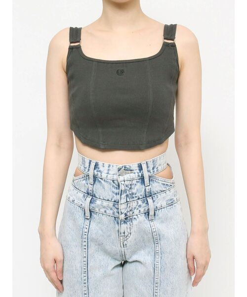 EVRIS（エヴリス）の「ワンポイントイレヘムビスチェ（キャミソール・レディース・グレー/ブルー/ブラック・FREE）」の18枚目の写真