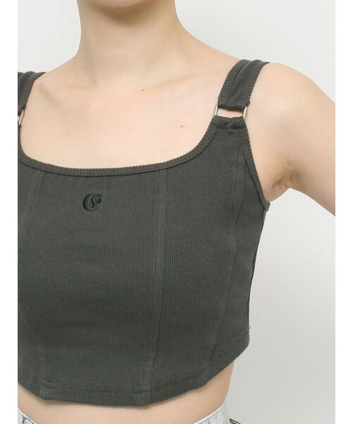 EVRIS（エヴリス）の「ワンポイントイレヘムビスチェ（キャミソール・レディース・グレー/ブルー/ブラック・FREE）」の14枚目の写真