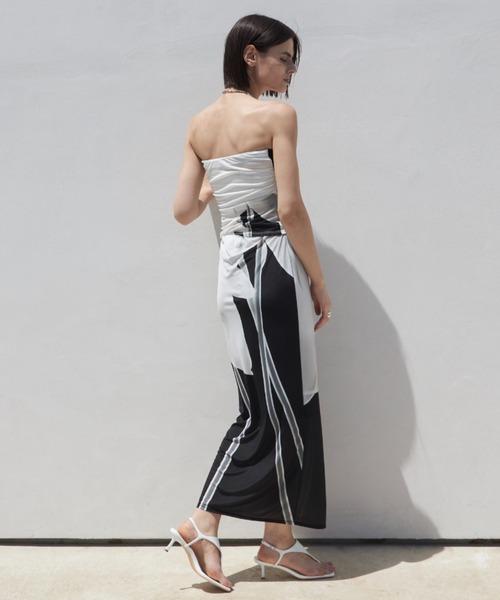 【セール】PRINTED BARE TOP/プリンテッドベアトップ（チューブトップ）｜JOSE MOON（ジョゼムーン）