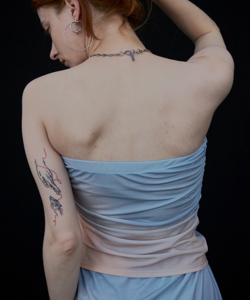 【セール】PRINTED BARE TOP/プリンテッドベアトップ（チューブトップ）｜JOSE MOON（ジョゼムーン）