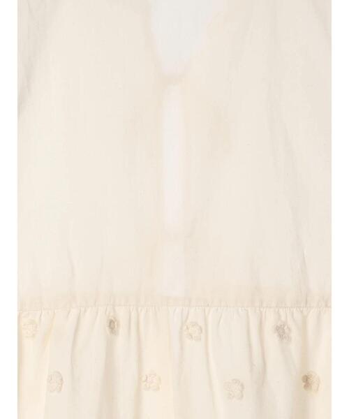 Samansa Mos2（サマンサ モスモス）の「刺繍リボンベスト（ベスト・レディース・チャコールグレー/キナリ/オフホワイト・F）」の4枚目の写真