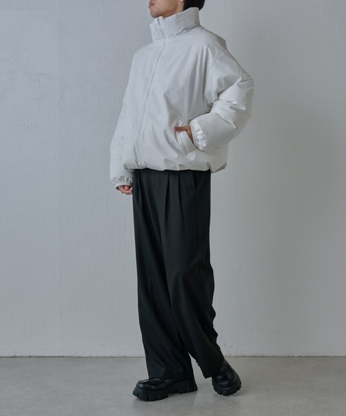 COLONY 2139（コロニートゥーワンスリーナイン）の「パデット中綿ジャケット（ダウンジャケット/コート・メンズ・ブラック/ホワイト・MEDIUM/LARGE/X-LARGE）」の14枚目の写真