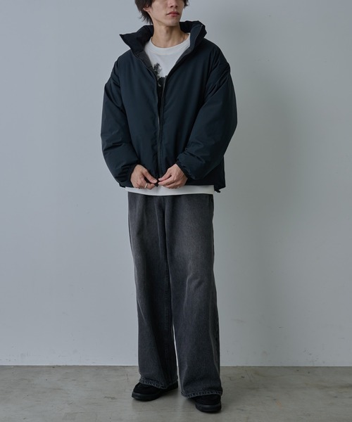 COLONY 2139（コロニートゥーワンスリーナイン）の「パデット中綿ジャケット（ダウンジャケット/コート・メンズ・ブラック/ホワイト・MEDIUM/LARGE/X-LARGE）」の10枚目の写真