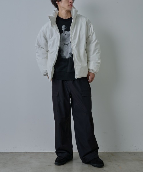 COLONY 2139（コロニートゥーワンスリーナイン）の「パデット中綿ジャケット（ダウンジャケット/コート・メンズ・ブラック/ホワイト・MEDIUM/LARGE/X-LARGE）」の19枚目の写真