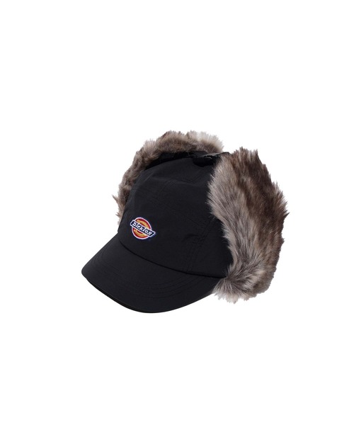 Dickies(ディッキーズ)の「【Dickies】EX FUR EARMUFF JET CAP/ロゴ/ジェットキャップ/ファー付き/フリーサイズ/帽子/ディッキーズ(キャップ・メンズ・レンガ/ブラック/ベージュ/カーキ・FREE)」の6枚目の写真