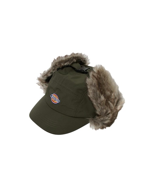 Dickies(ディッキーズ)の「【Dickies】EX FUR EARMUFF JET CAP/ロゴ/ジェットキャップ/ファー付き/フリーサイズ/帽子/ディッキーズ(キャップ・メンズ・レンガ/ブラック/ベージュ/カーキ・FREE)」の8枚目の写真