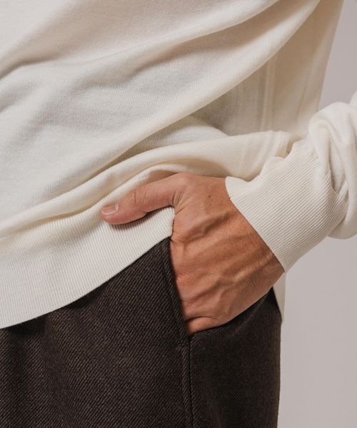 EDIFICE LA BOUCLE（エディフィスラブークル）の「LA BOUCLE(ラブークル) アンチピリング ハイネックニット（ニット/セーター・メンズ・グリーン/ブルー系その他/ボルドー/ブラウン/ブラック/アイボリー・2/3）」の14枚目の写真