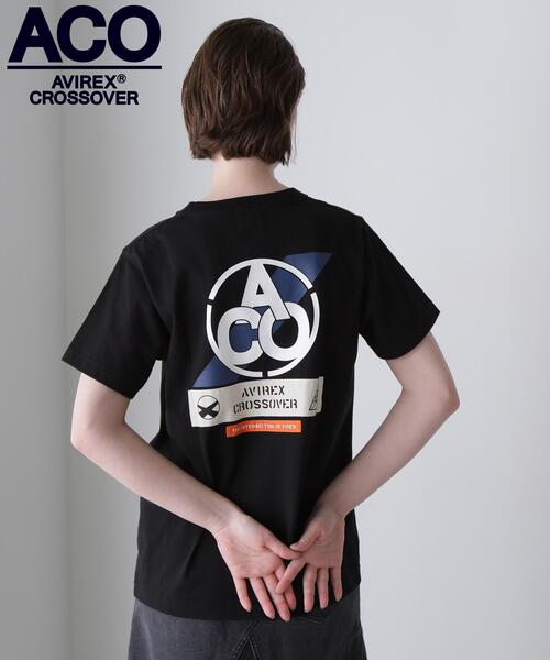 AVIREX（アヴィレックス）の「《CROSSOVER》PATCH T-SHIRT / クロスオーバー パッチ Tシャツ（Tシャツ/カットソー・レディース・チャコールグレー/ブラック/ホワイト・F）」の3枚目の写真
