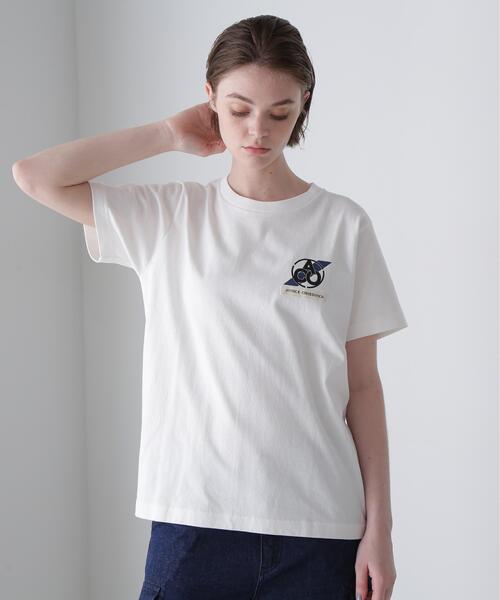 AVIREX（アヴィレックス）の「《CROSSOVER》PATCH T-SHIRT / クロスオーバー パッチ Tシャツ（Tシャツ/カットソー・レディース・チャコールグレー/ブラック/ホワイト・F）」の10枚目の写真