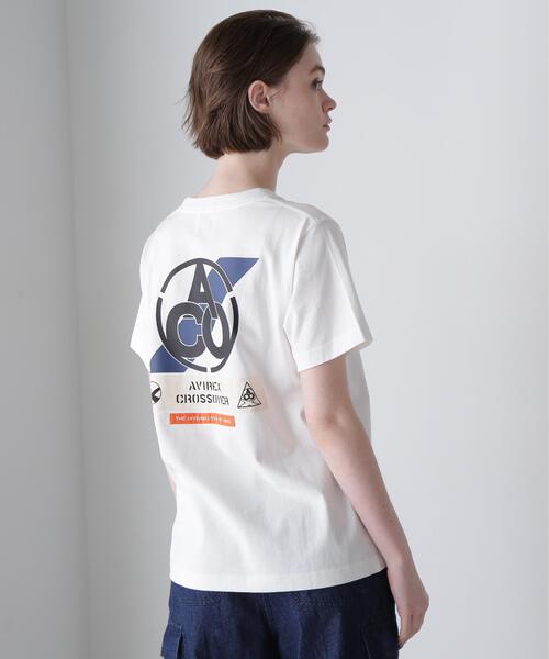 AVIREX（アヴィレックス）の「《CROSSOVER》PATCH T-SHIRT / クロスオーバー パッチ Tシャツ（Tシャツ/カットソー・レディース・チャコールグレー/ブラック/ホワイト・F）」の11枚目の写真
