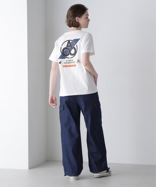 AVIREX（アヴィレックス）の「《CROSSOVER》PATCH T-SHIRT / クロスオーバー パッチ Tシャツ（Tシャツ/カットソー・レディース・チャコールグレー/ブラック/ホワイト・F）」の13枚目の写真