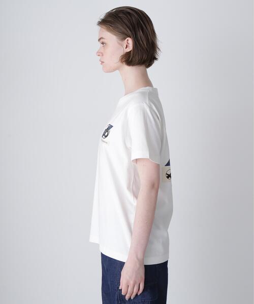 AVIREX（アヴィレックス）の「《CROSSOVER》PATCH T-SHIRT / クロスオーバー パッチ Tシャツ（Tシャツ/カットソー・レディース・チャコールグレー/ブラック/ホワイト・F）」の14枚目の写真
