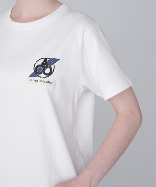 AVIREX（アヴィレックス）の「《CROSSOVER》PATCH T-SHIRT / クロスオーバー パッチ Tシャツ（Tシャツ/カットソー・レディース・チャコールグレー/ブラック/ホワイト・F）」の17枚目の写真