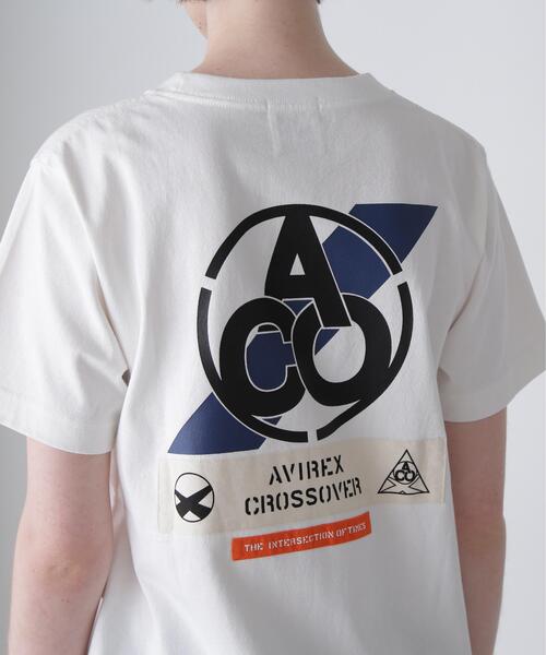 AVIREX（アヴィレックス）の「《CROSSOVER》PATCH T-SHIRT / クロスオーバー パッチ Tシャツ（Tシャツ/カットソー・レディース・チャコールグレー/ブラック/ホワイト・F）」の19枚目の写真