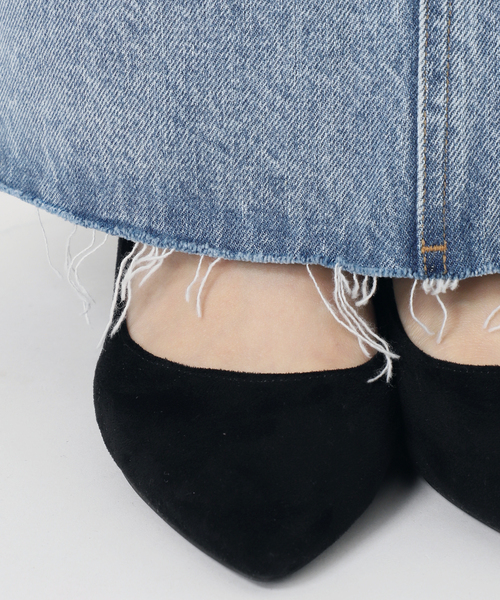 B.C STOCK(ベーセーストック)の「DU JOUR/デュ ジュール LEAN FOIL JEAN SKIRT(デニムスカート・レディース・ブラック/ブルー・36/38/MEDIUM/SMALL)」の10枚目の写真