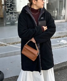 TAION | ◇【WEB限定】【TAION/タイオン】別注ボア×ダウンフードコート(リバーシブル) 24AW(ダウンジャケット/コート)